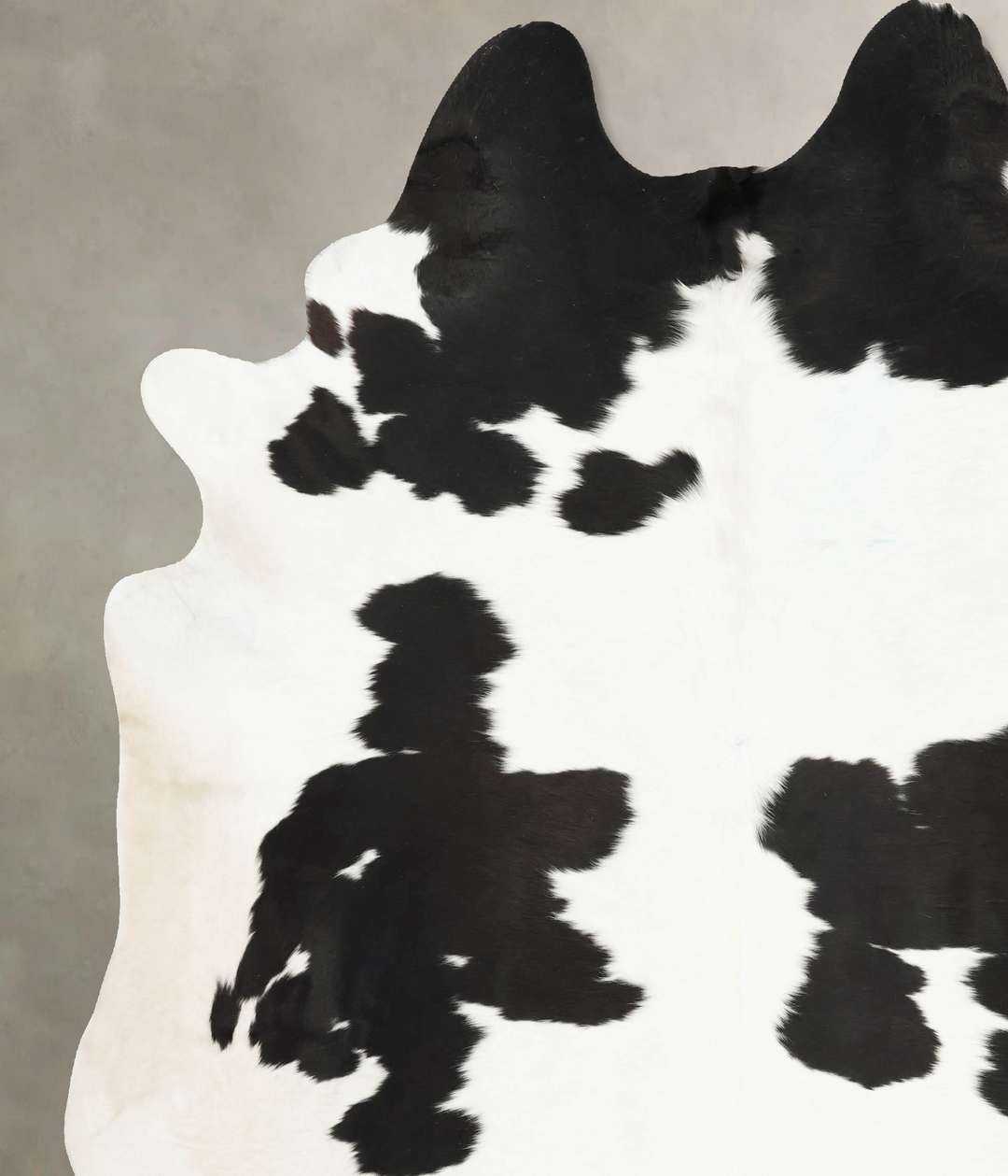 Black and White XX-Large Brazilian Cowhide Rug 9'0"H x 7'8"W #B16279 b
