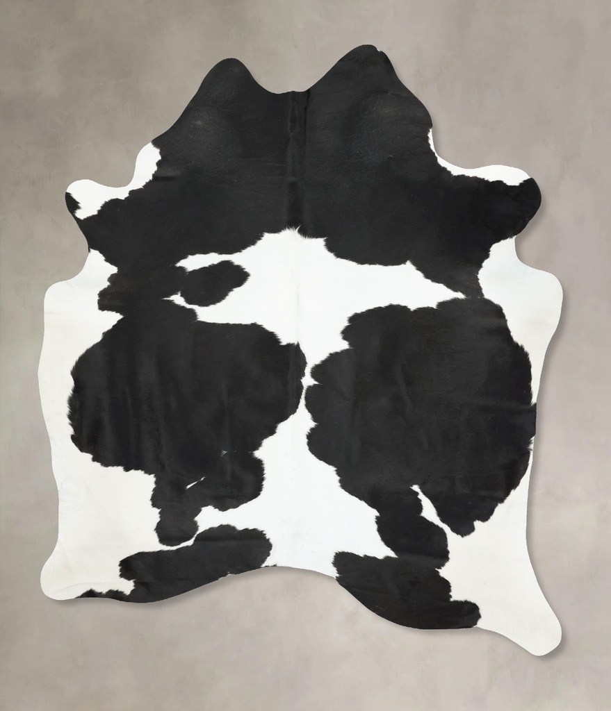 Black and White XX-Large Brazilian Cowhide Rug 9'1"H x 6'7"W #B16280 by Hudson Hides