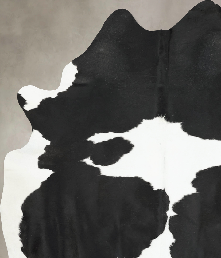 Black and White XX-Large Brazilian Cowhide Rug 9'1"H x 6'7"W #B16280 by Hudson Hides