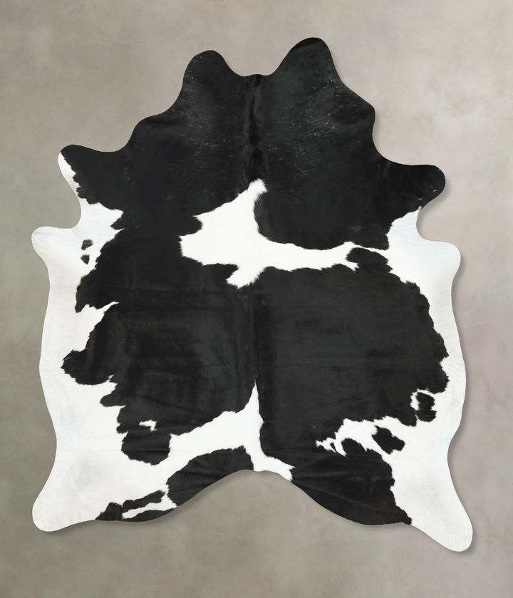 Black and White XX-Large Brazilian Cowhide Rug 8'9"H x 6'11"W #B16283 by Hudson Hides