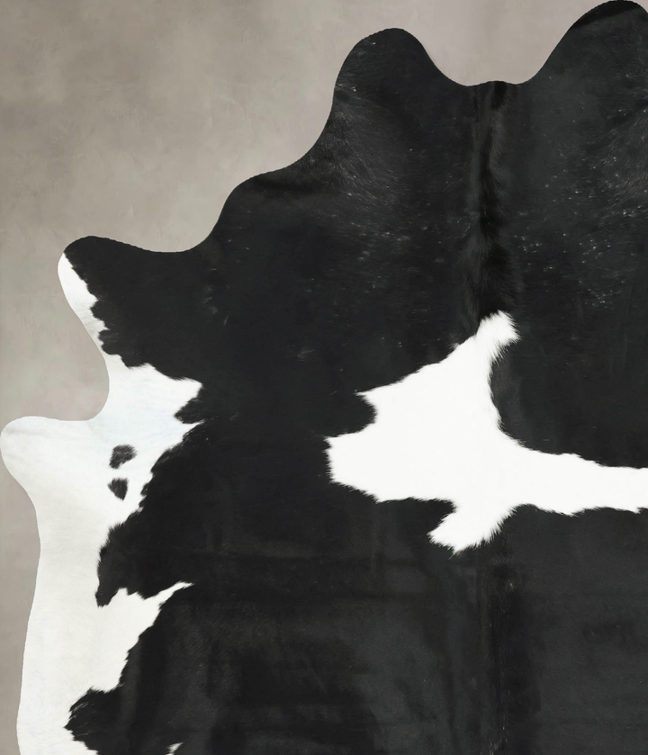 Black and White XX-Large Brazilian Cowhide Rug 8'9"H x 6'11"W #B16283 by Hudson Hides