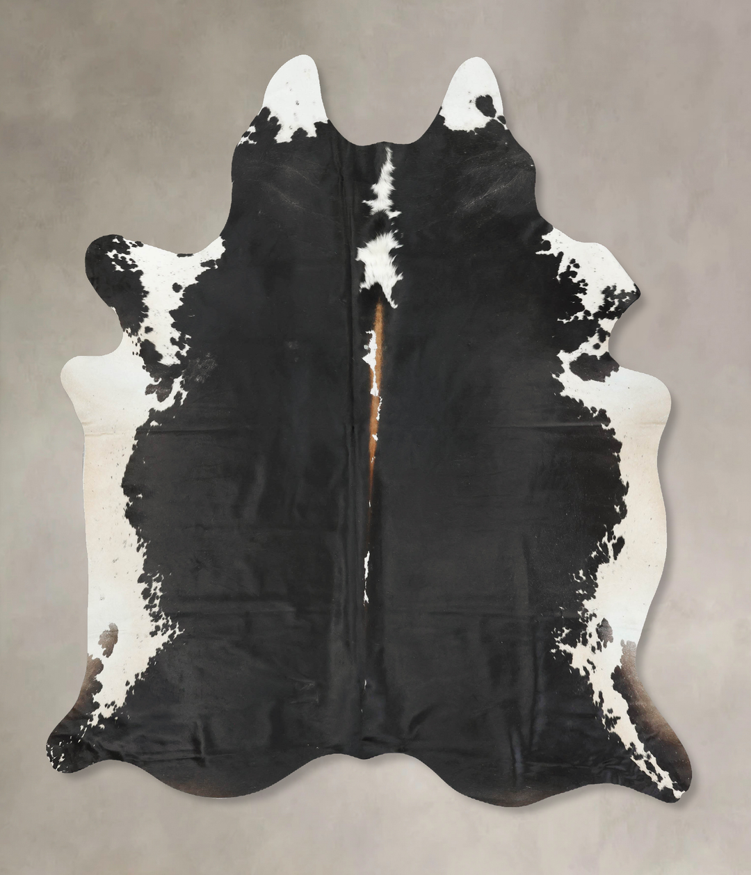 Black and White XX-Large Brazilian Cowhide Rug 8'3"H x 6'10"W #B16284 