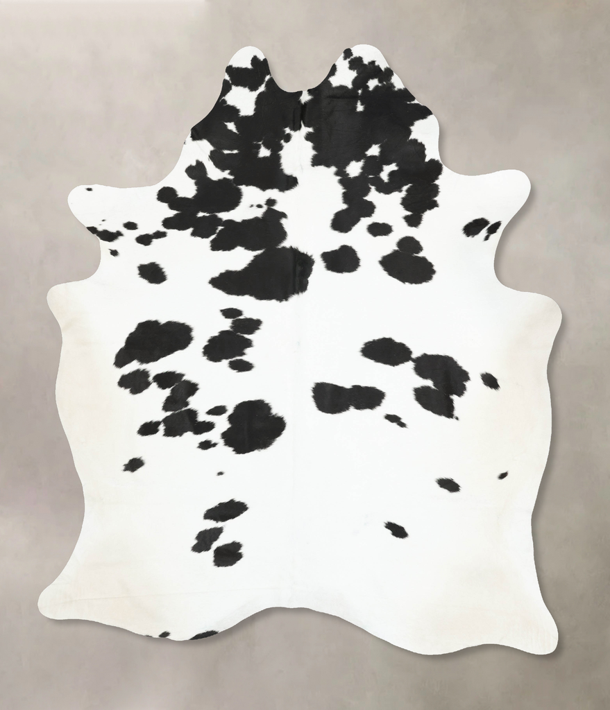 Black and White XX-Large Brazilian Cowhide Rug 8'11"H x 7'0"W #B16285 by Hudson Hides