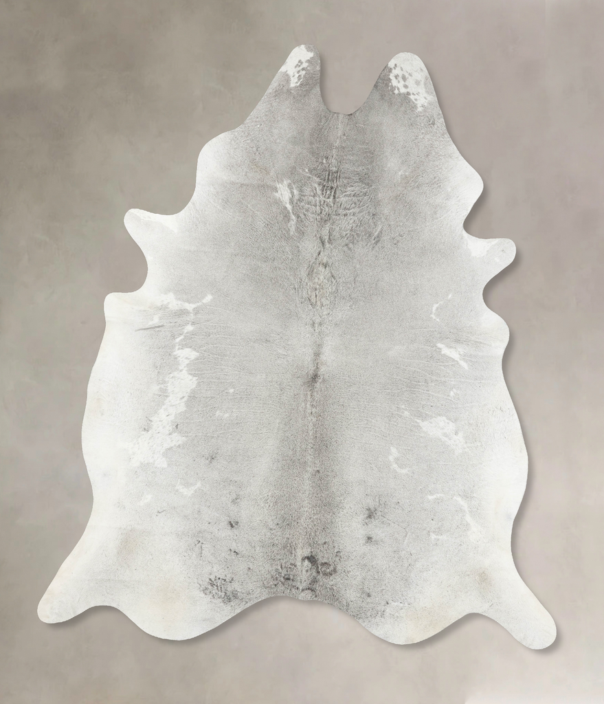 Medium Grey XX-Large Brazilian Cowhide Rug 9'1"H x 7'3"W #B16289 by Hudson Hides
