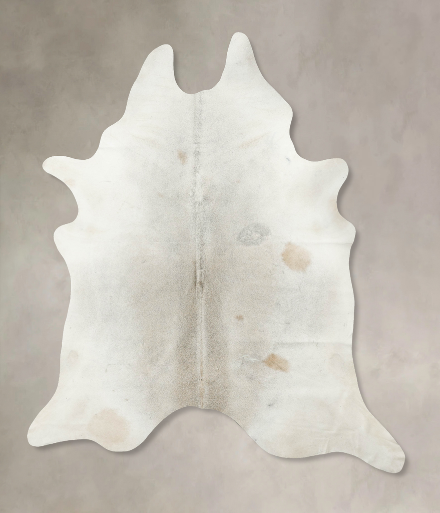 Grey with Beige XX-Large Brazilian Cowhide Rug 9'0"H x 7'1"W #B16302 by Hudson Hides
