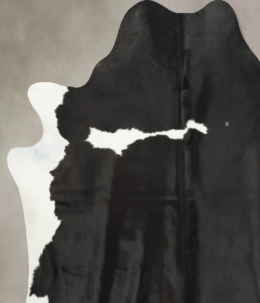 Black and White X-Large Brazilian Cowhide Rug 7'6"H x 6'7"W #B16303 by
