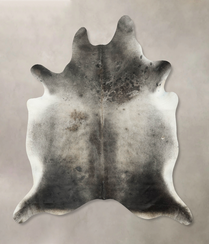 Medium Grey XX-Large Brazilian Cowhide Rug 8'3"H x 7'1"W #B16305 by Hudson Hides