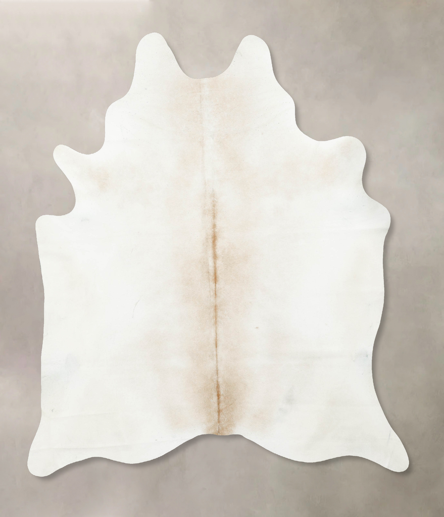 Grey with Beige X-Large Brazilian Cowhide Rug 7'7"H x 6'2"W #B16306 by Hudson Hides