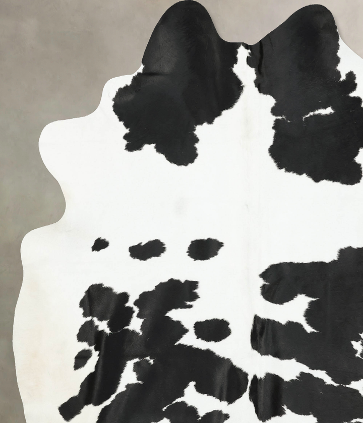 Black and White XX-Large Brazilian Cowhide Rug 8'7"H x 7'6"W #B16311 by Hudson Hides