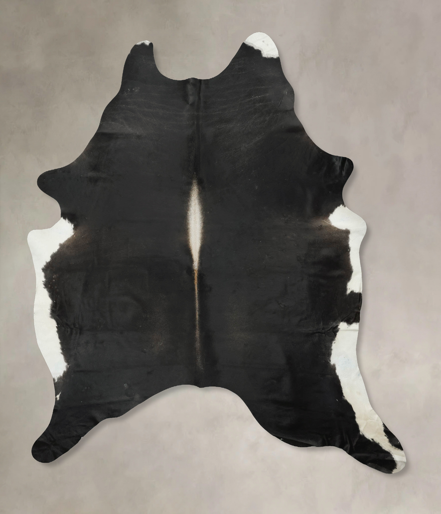 Black and White XX-Large Brazilian Cowhide Rug 8'9"H x 6'10"W #B16314 by Hudson Hides