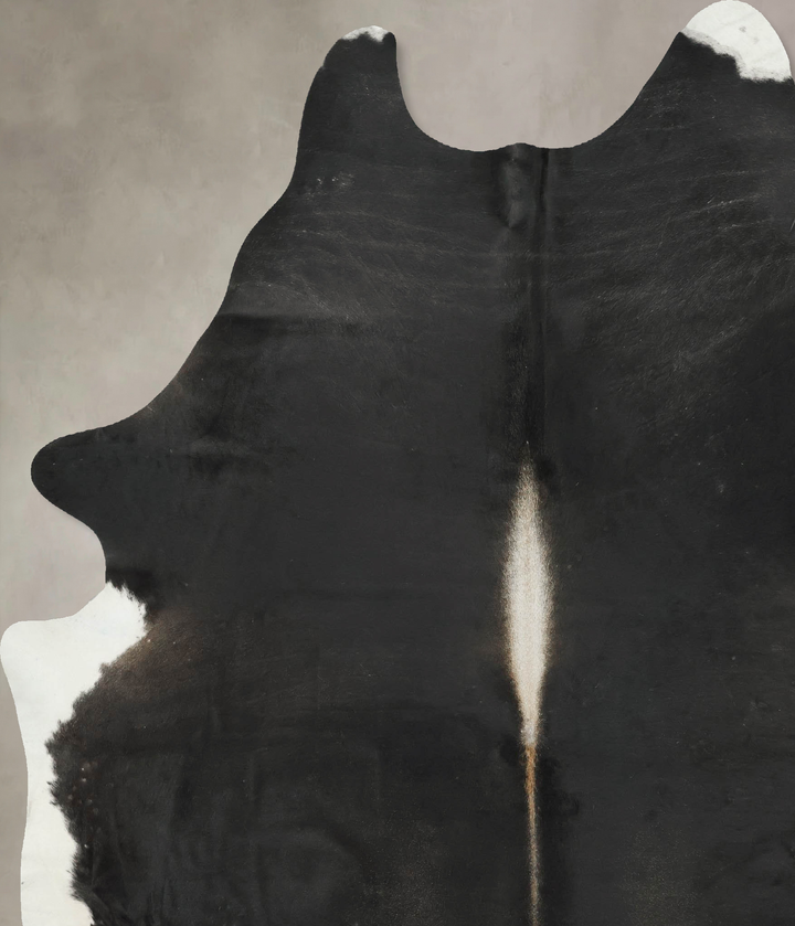 Black and White XX-Large Brazilian Cowhide Rug 8'9"H x 6'10"W #B16314 by Hudson Hides