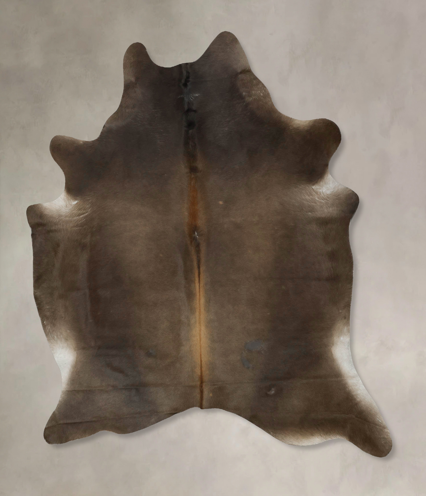 Chocolate XX-Large Brazilian Cowhide Rug 7'9"H x 6'8"W #B16316 by Hudson Hides