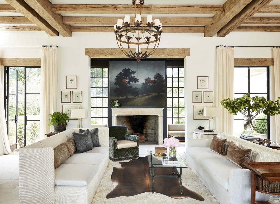 Chocolate XX-Large Brazilian Cowhide Rug 7'9"H x 6'8"W #B16316 by Huds