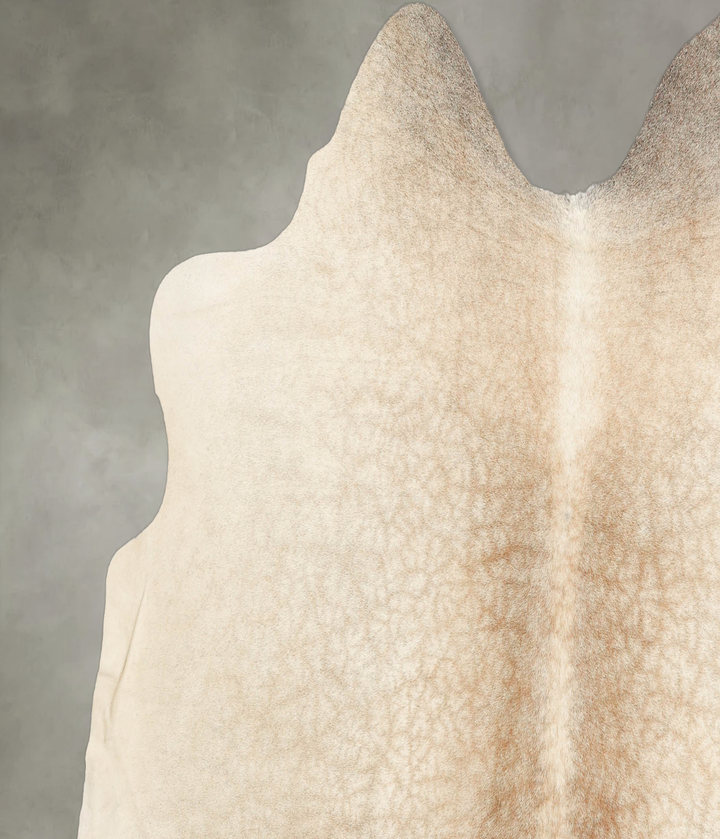 Grey with Beige Large Brazilian Cowhide Rug 5'10"H x 6'10"W #B1632 by Hudson Hides