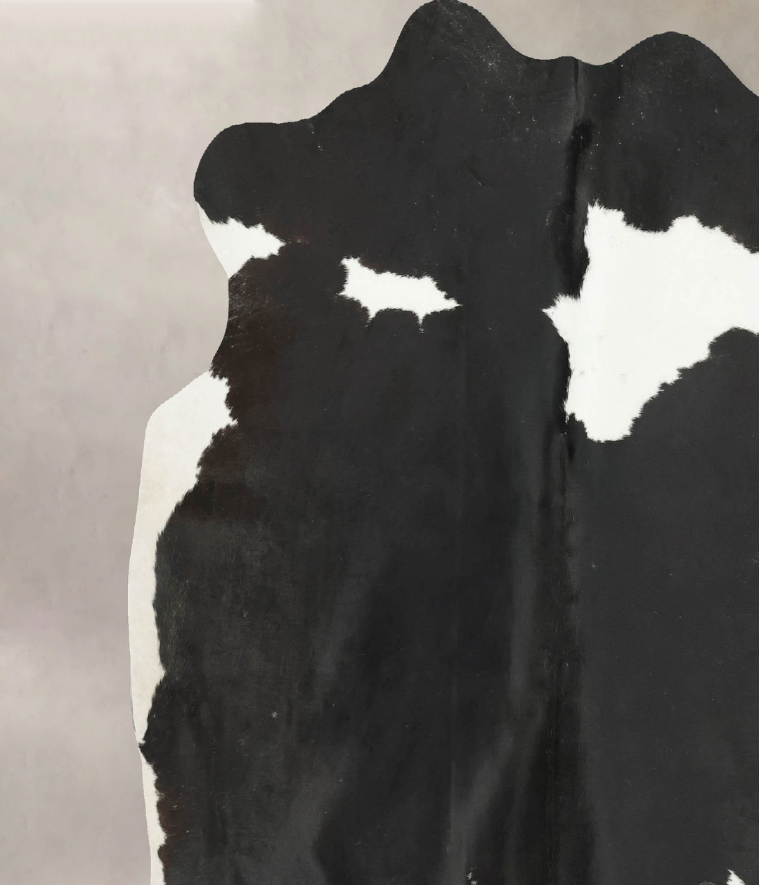 Black and White X-Large Brazilian Cowhide Rug 6'7"H x 6'10"W #B16321 b