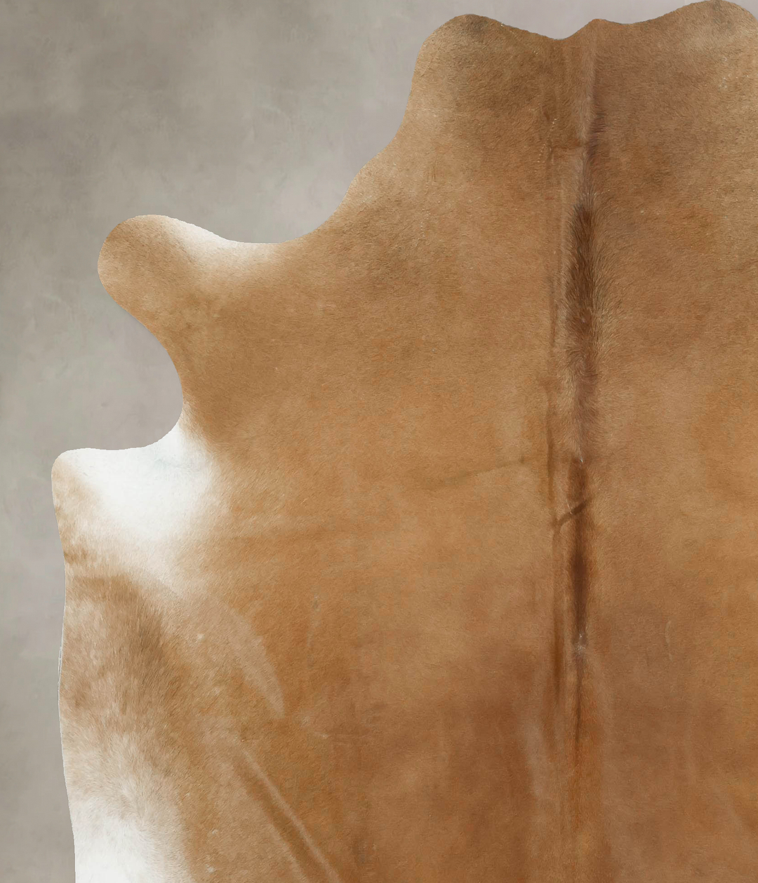 Beige X-Large Brazilian Cowhide Rug 7'6"H x 6'7"W #B16324 by Hudson Hi