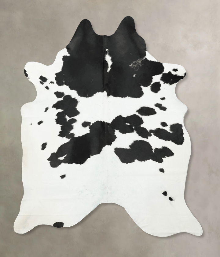Black and White X-Large Brazilian Cowhide Rug 8'0"H x 6'3"W #B16326 by Hudson Hides