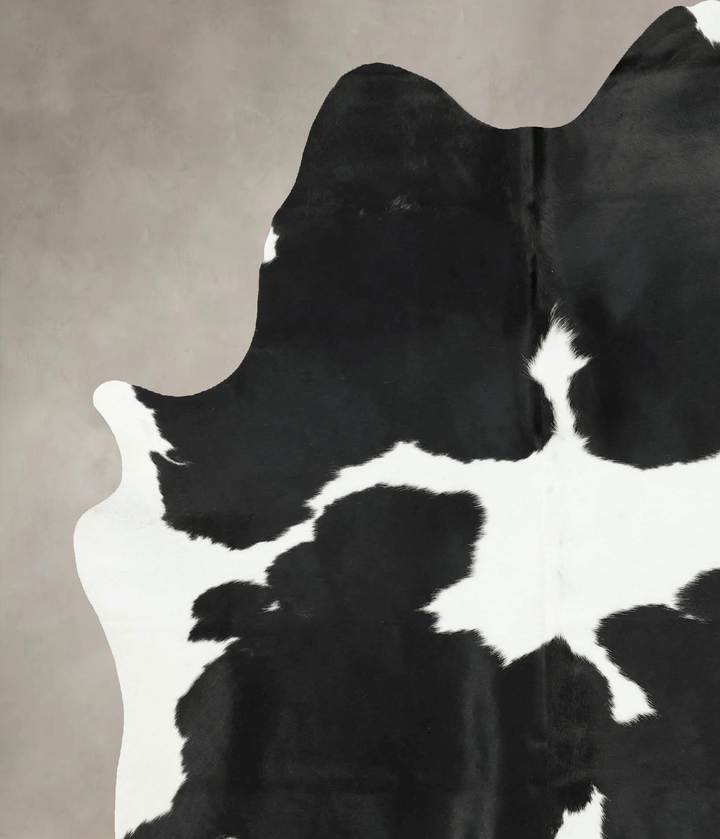 Black and White XX-Large Brazilian Cowhide Rug 8'5"H x 6'5"W #B16329 by Hudson Hides
