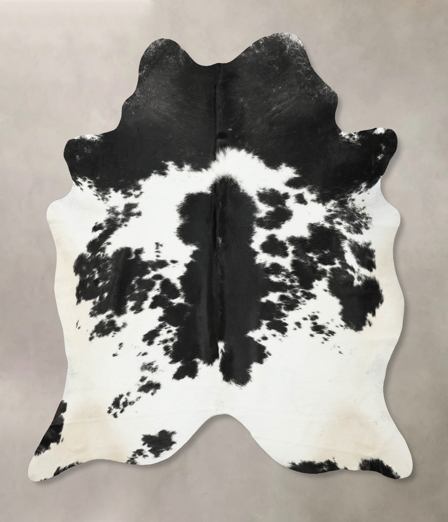 Black and White XX-Large Brazilian Cowhide Rug 8'11"H x 7'3"W #B16330 by Hudson Hides