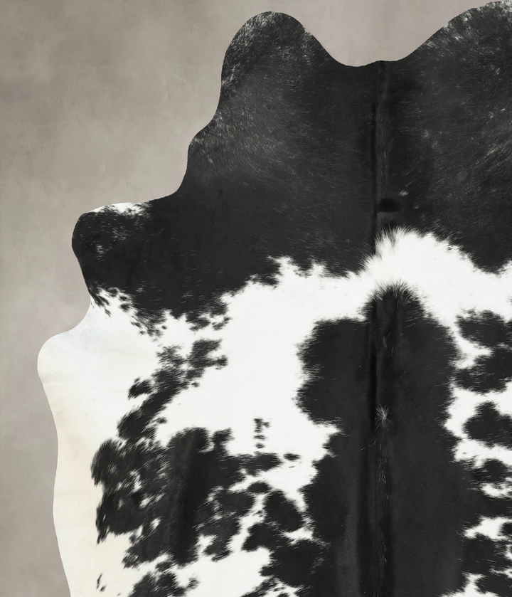 Black and White XX-Large Brazilian Cowhide Rug 8'11"H x 7'3"W #B16330 by Hudson Hides
