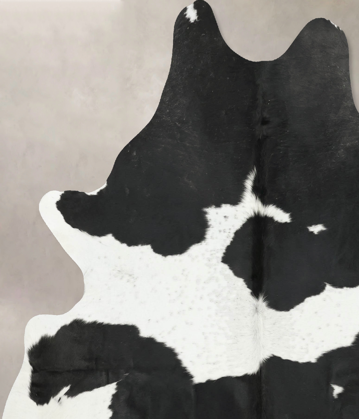 Black and White X-Large Brazilian Cowhide Rug 7'6"H x 6'1"W #B16335 by Hudson Hides