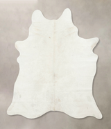 Ivory with Beige X-Large Brazilian Cowhide Rug 7'7"H x 6'0"W #B16342 by Hudson Hides