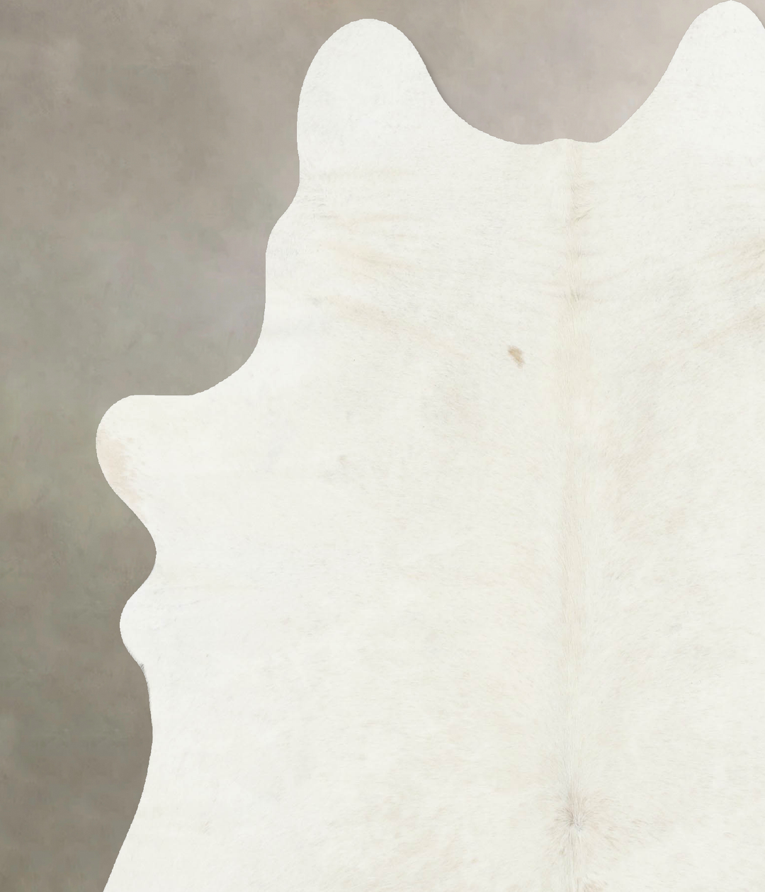 Ivory with Beige X-Large Brazilian Cowhide Rug 7'7"H x 6'0"W #B16342 b