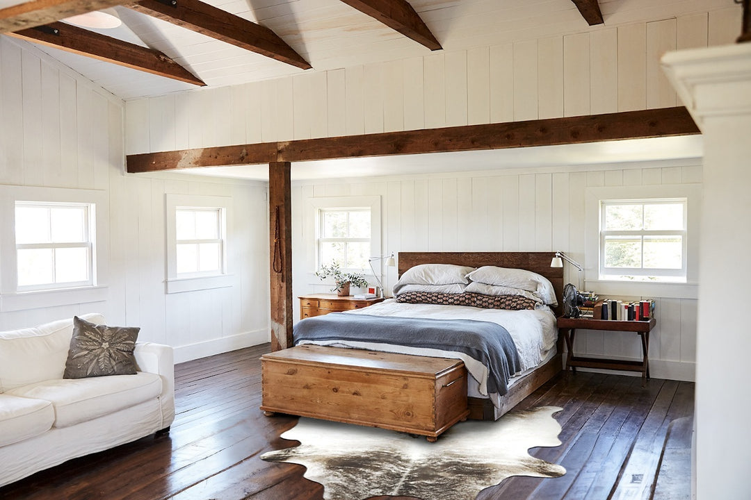 Grey Brindle X-Large Brazilian Cowhide Rug 7'3"H x 5'9"W #B16346 by Hu