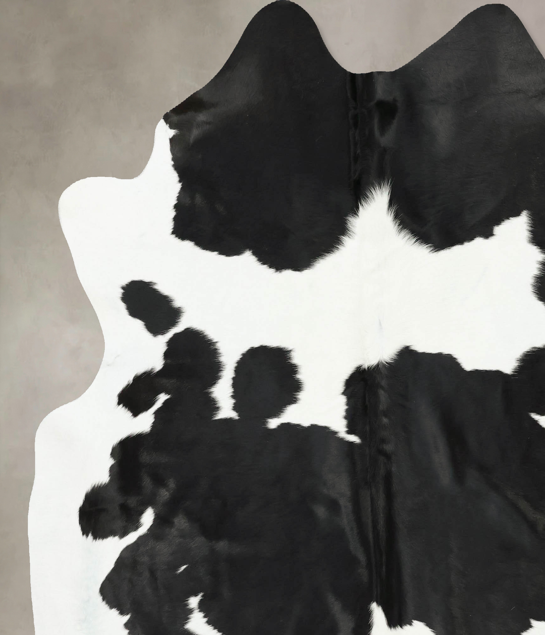 Black and White XX-Large Brazilian Cowhide Rug 7'8"H x 6'9"W #B16352 b