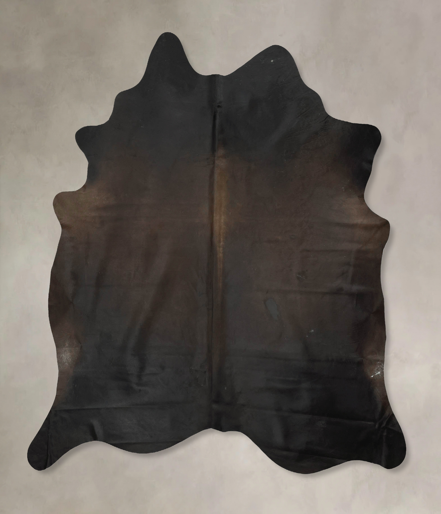 Chocolate XX-Large Brazilian Cowhide Rug 8'0"H x 7'0"W #B16356 by Hudson Hides