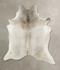 Grey with Beige X-Large Brazilian Cowhide Rug 7'7