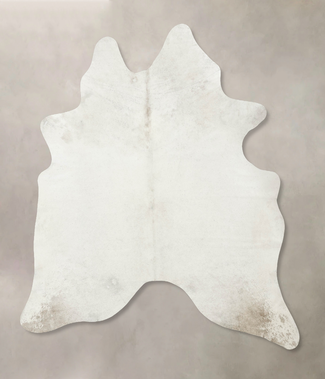 Ivory with Beige X-Large Brazilian Cowhide Rug 7'4"H x 6'3"W #B16366 b