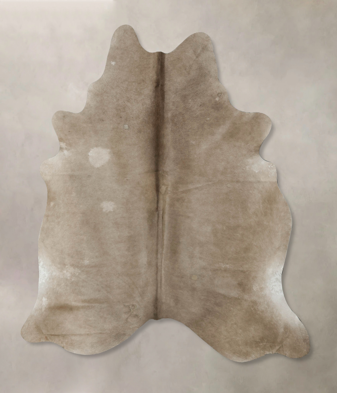 Taupe X-Large Brazilian Cowhide Rug 7'1"H x 5'11"W #B16370 by Hudson H