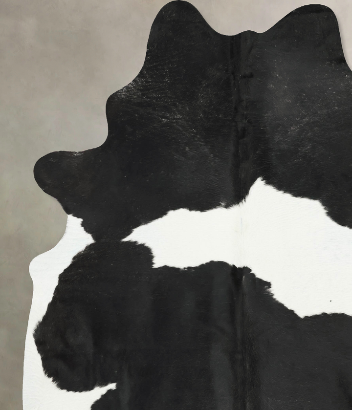 Black and White XX-Large Brazilian Cowhide Rug 8'9"H x 7'0"W #B16376 by Hudson Hides
