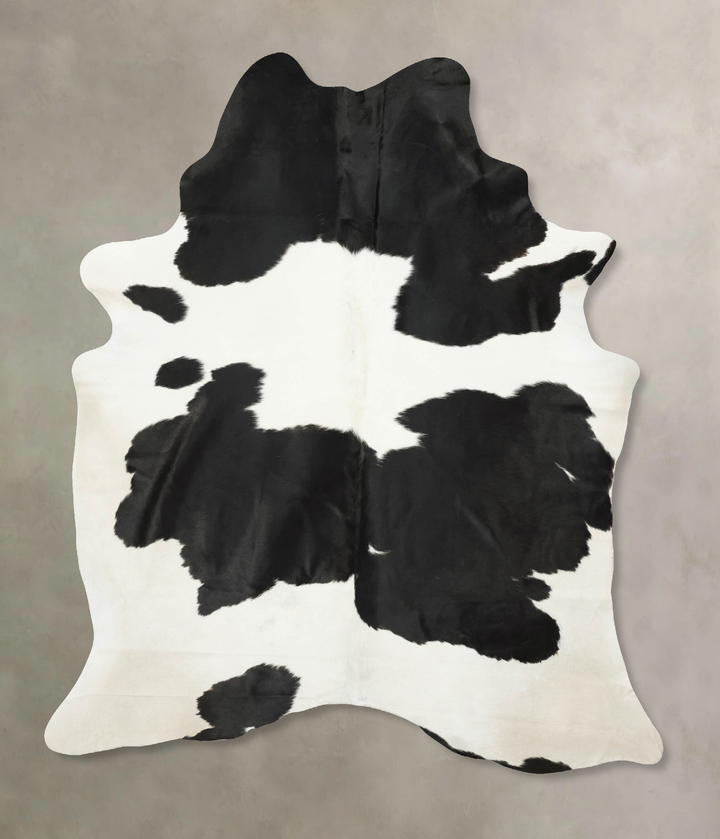 Black and White XX-Large Brazilian Cowhide Rug 8'9"H x 6'7"W #B16378 by Hudson Hides