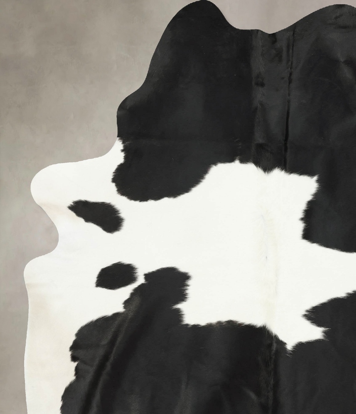 Black and White XX-Large Brazilian Cowhide Rug 8'9"H x 6'7"W #B16378 by Hudson Hides