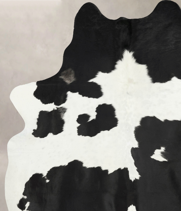 Black and White XX-Large Brazilian Cowhide Rug 8'3"H x 6'9"W #B16380 by Hudson Hides