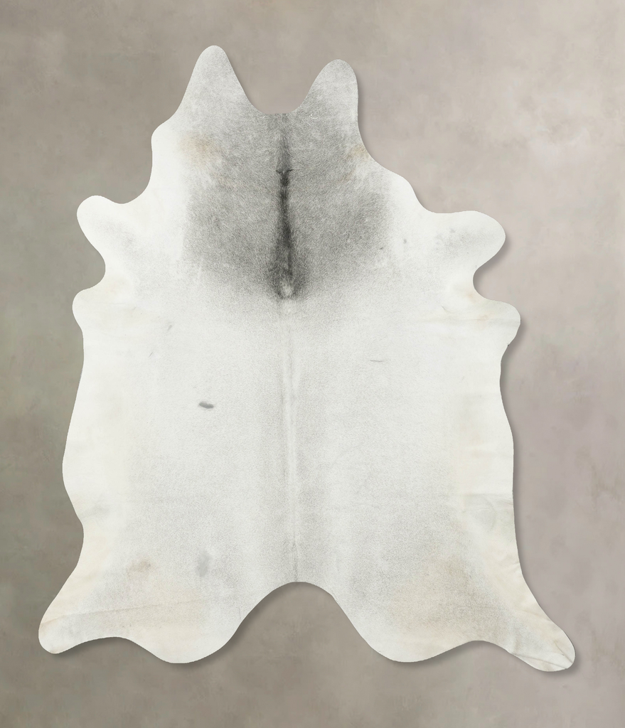 Light Grey XX-Large Brazilian Cowhide Rug 8'3"H x 7'2"W #B16384 by Hudson Hides