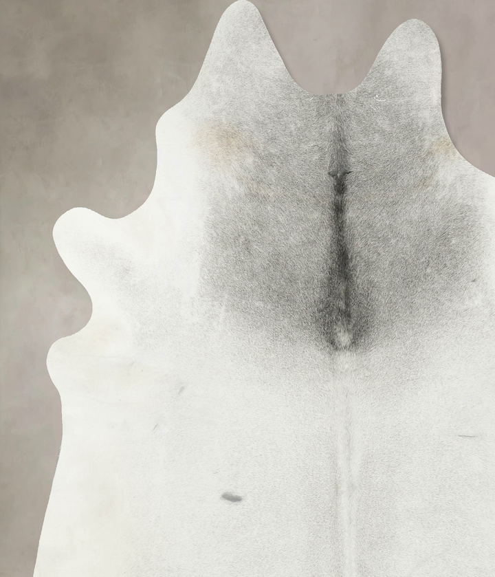 Light Grey XX-Large Brazilian Cowhide Rug 8'3"H x 7'2"W #B16384 by Hudson Hides