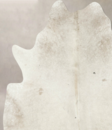 Ivory with Beige XX-Large Brazilian Cowhide Rug 7'4"H x 6'11"W #B16385 by Hudson Hides