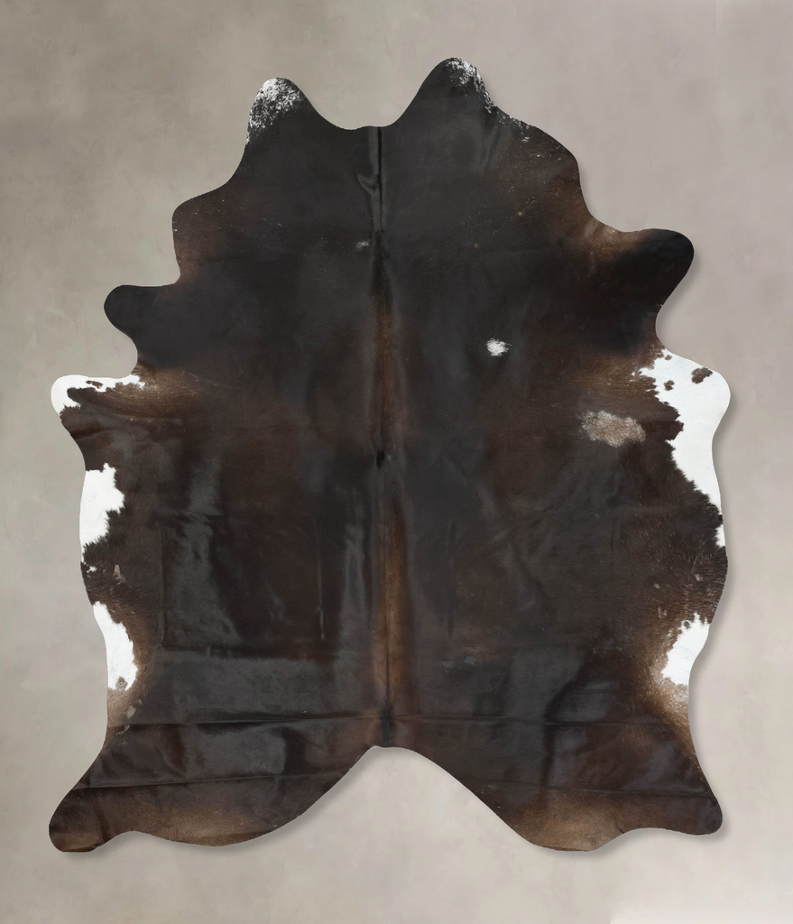 Chocolate XX-Large Brazilian Cowhide Rug 8'4"H x 6'7"W #B16394 by Hudson Hides