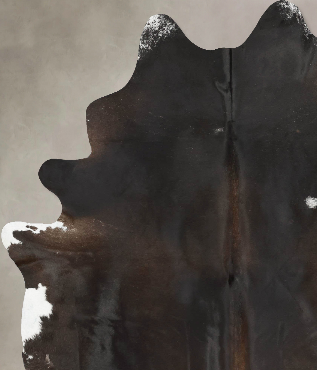 Chocolate XX-Large Brazilian Cowhide Rug 8'4"H x 6'7"W #B16394 by Huds