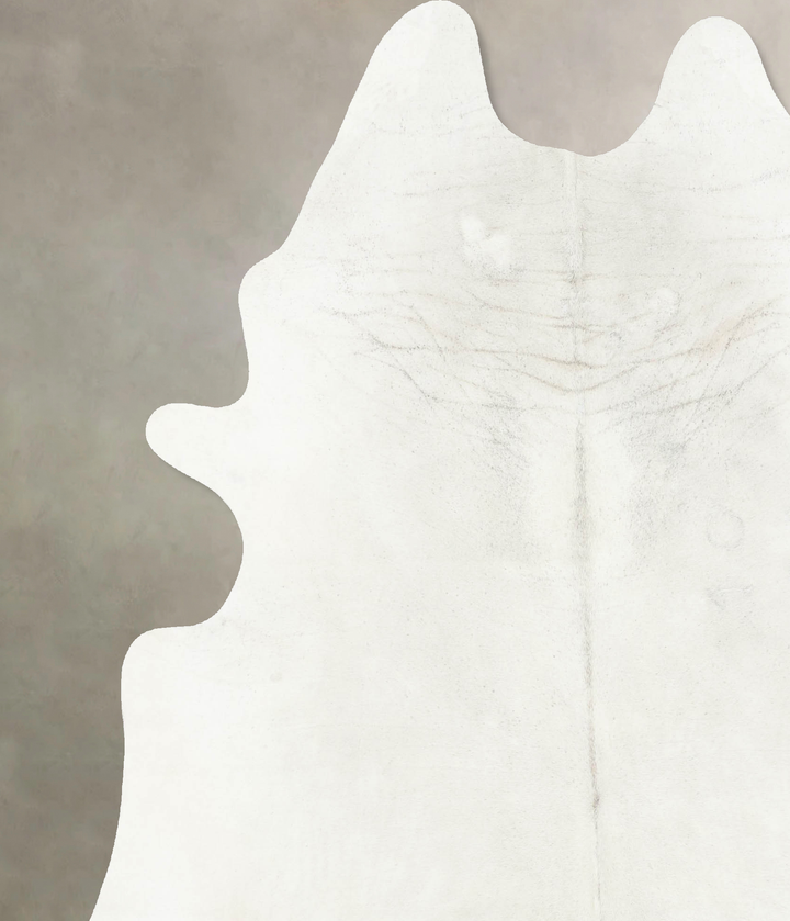 Light Grey XX-Large Brazilian Cowhide Rug 8'1"H x 6'7"W #B16396 by Hudson Hides