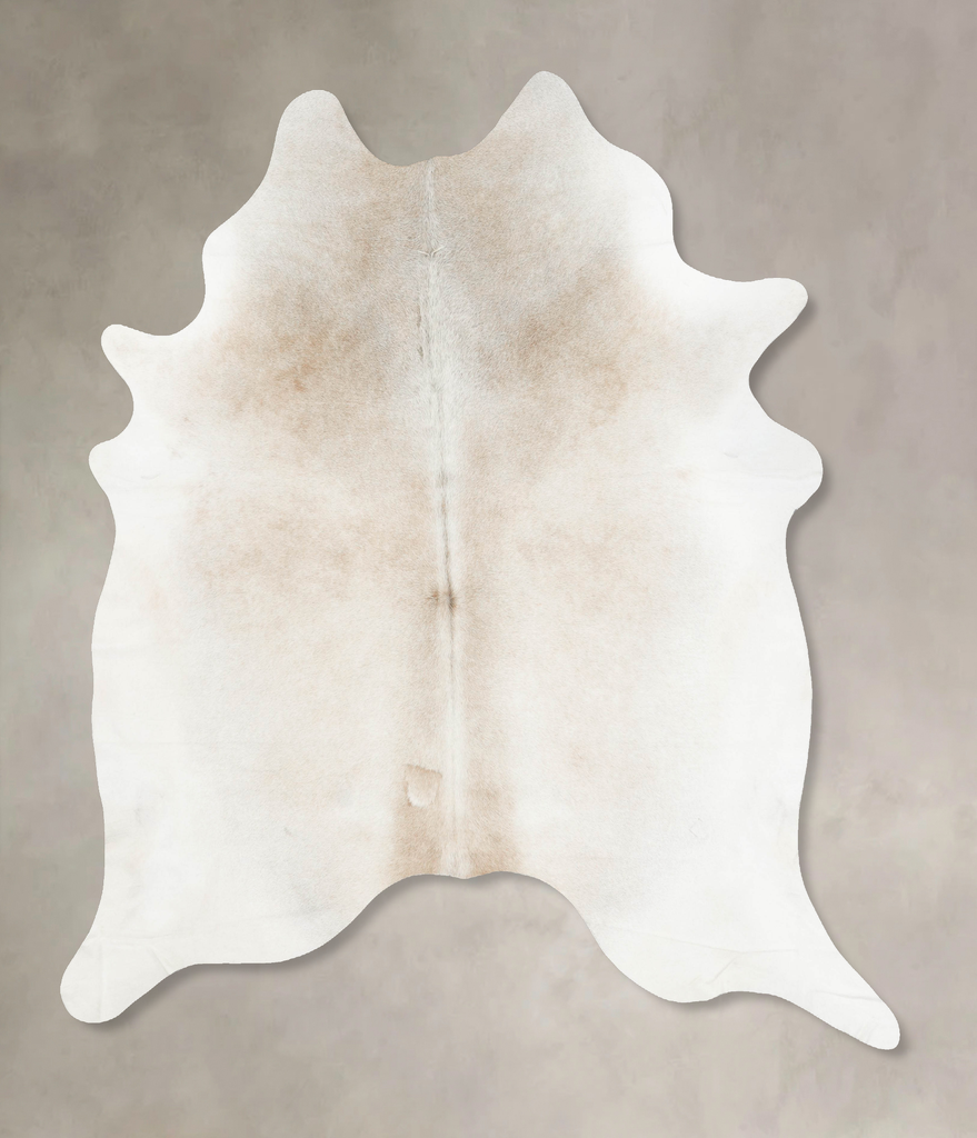 Grey with Beige XX-Large Brazilian Cowhide Rug 8'2"H x 7'4"W #B16402 by Hudson Hides