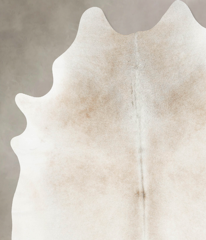 Grey with Beige XX-Large Brazilian Cowhide Rug 8'2"H x 7'4"W #B16402 by Hudson Hides