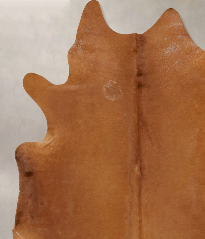 Solid Brown XX-Large Brazilian Cowhide Rug 7'9"H x 7'0"W #B16404 by Hudson Hides