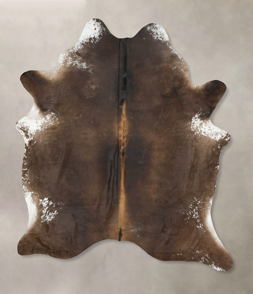 Taupe XX-Large Brazilian Cowhide Rug 8'2"H x 6'6"W #B16410 by Hudson Hides