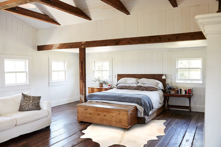 Palomino X-Large Brazilian Cowhide Rug 7'1"H x 6'4"W #B16413 by Hudson Hides