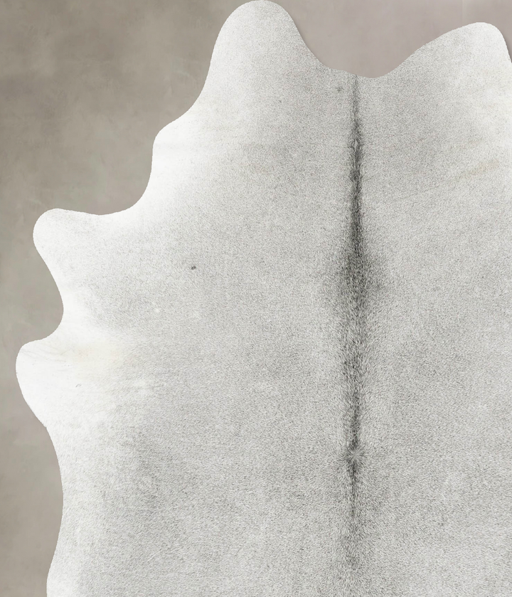 Medium Grey X-Large Brazilian Cowhide Rug 7'2"H x 5'9"W #B16416 by Hudson Hides
