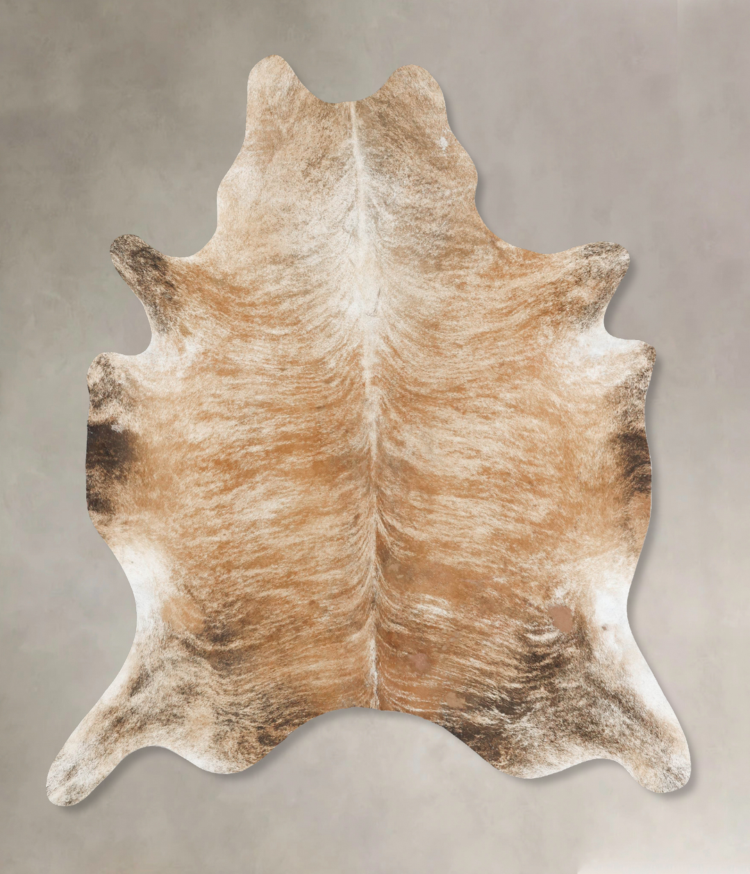 Light Brindle X-Large Brazilian Cowhide Rug 7'5"H x 6'4"W #B16420 by H